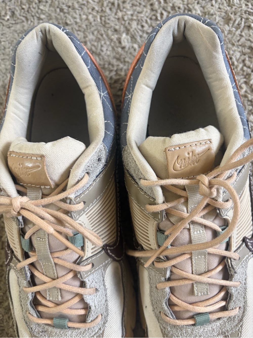 Nike Air Zoom Vomero 5 Sashiko Men's 11.5 Sanddrift Khaki Earth Pre Owned As Is - Picture 3 of 9